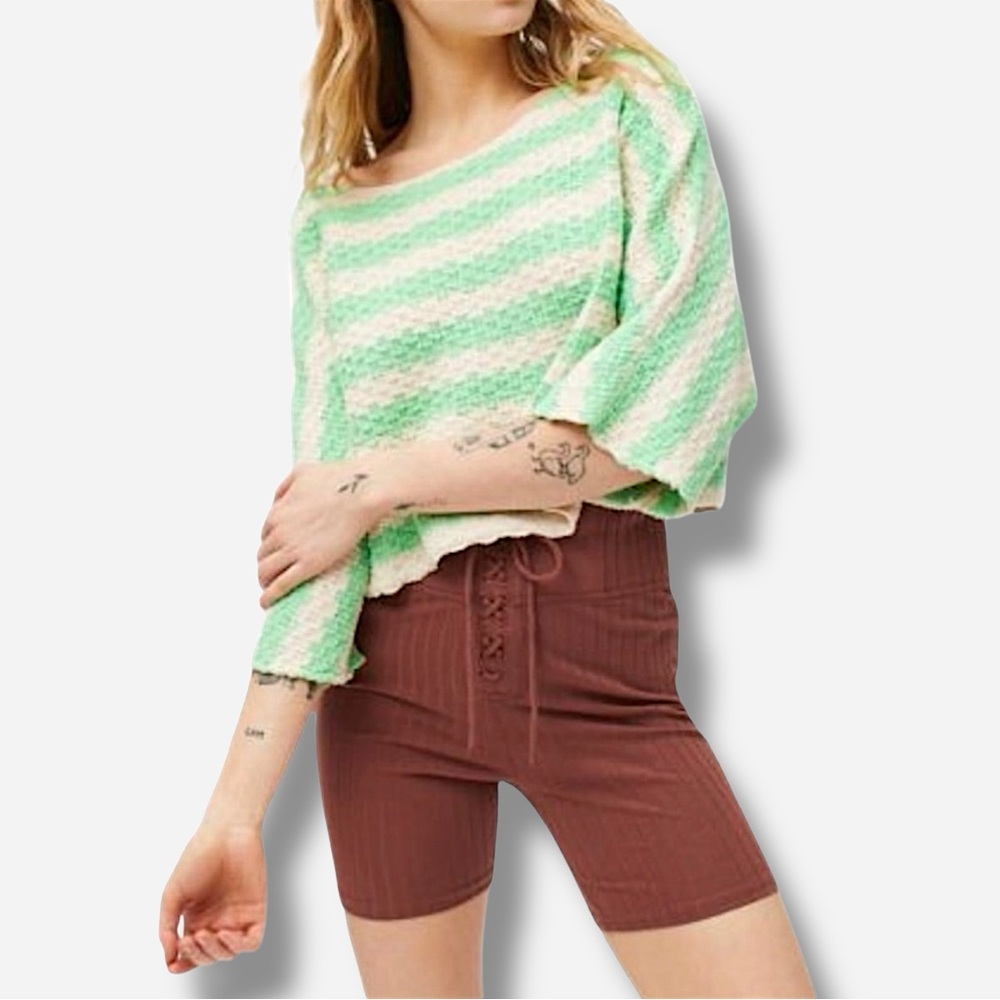 🌸New🌸 Urban Outfitters Cropped Dolman Sweater Striped Size S & M NWT